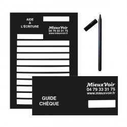 Guides d'écriture pour malvoyants