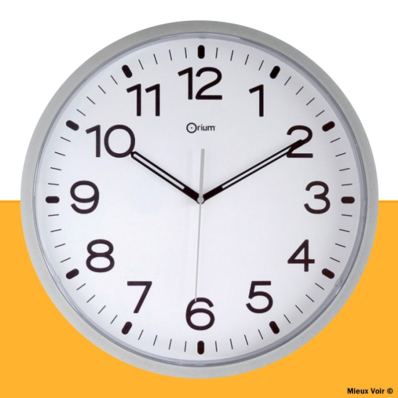 Horloge Grand Format 40cm Concue Pour Basse Vision Mieux Voir