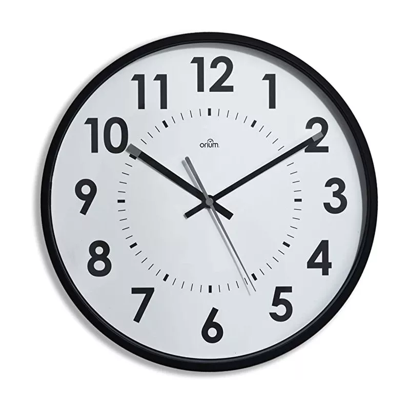 Horloge silencieuse Abylis - Noir