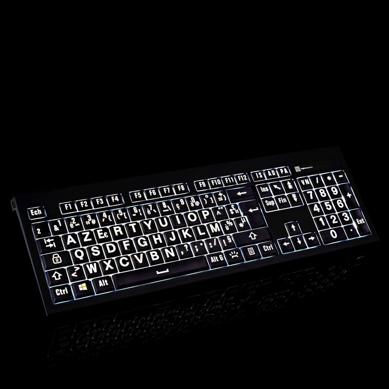 Clavier lumineux