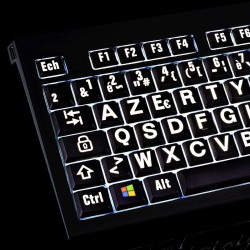 Clavier en français rétro-éclairé 