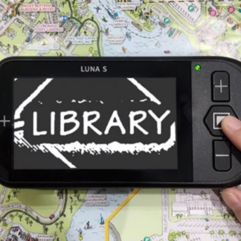 Loupe électronique Luna S Zoomax – 19x DMLA | Mieux Voir