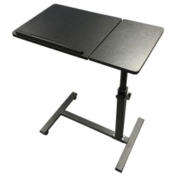 Table de lit réglable sur roulettes