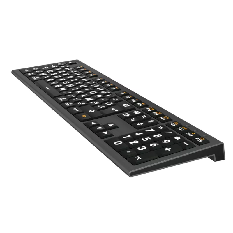 Logickeyboard Astra2 - Clavier retroéclairé gros caractères pour Mac