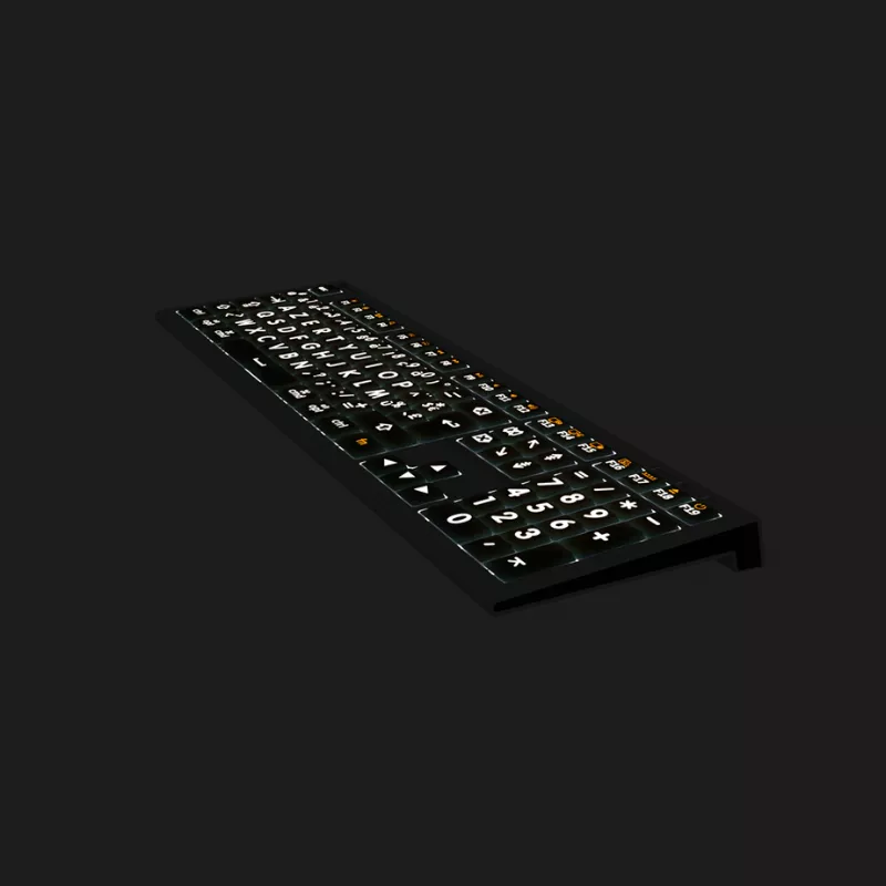Logickeyboard Astra2 - Clavier retroéclairé gros caractères pour Mac