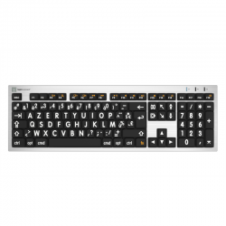 Alba - Clavier Mac Gros Caractères avec Lampe