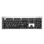 Alba - Clavier Mac Gros Caractères avec Lampe Alba - Clavier Mac Gros Caractères avec Lampe