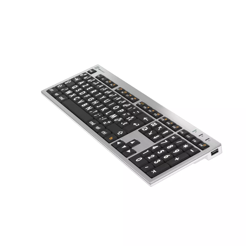 Alba - Clavier Mac Gros Caractères avec Lampe