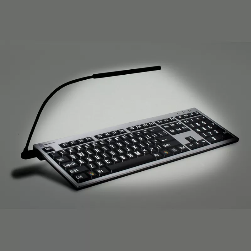 Alba - Clavier Mac Gros Caractères avec Lampe