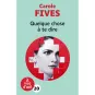 Livres en gros caractères - Quelque chose à te dire - Mieux Voir