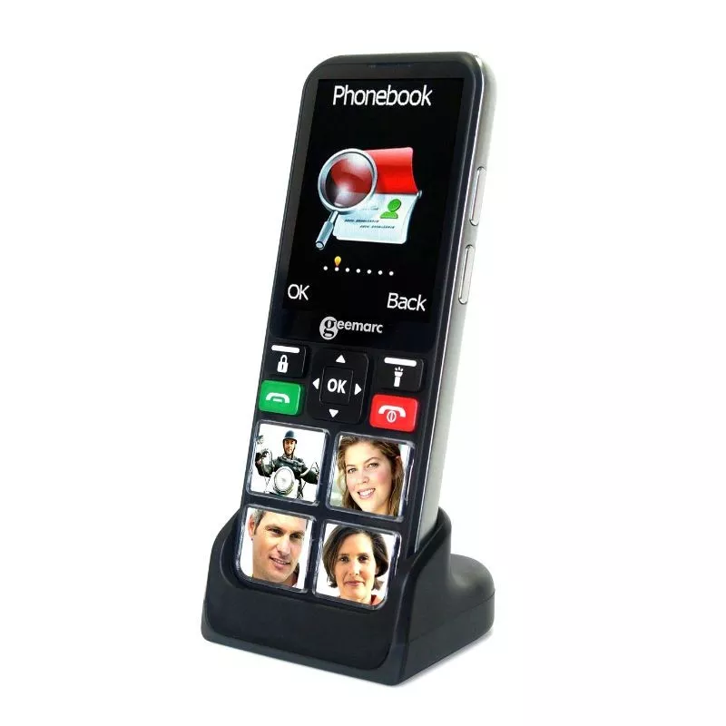Geemarc CL8000 - Téléphone 4G pour malvoyant