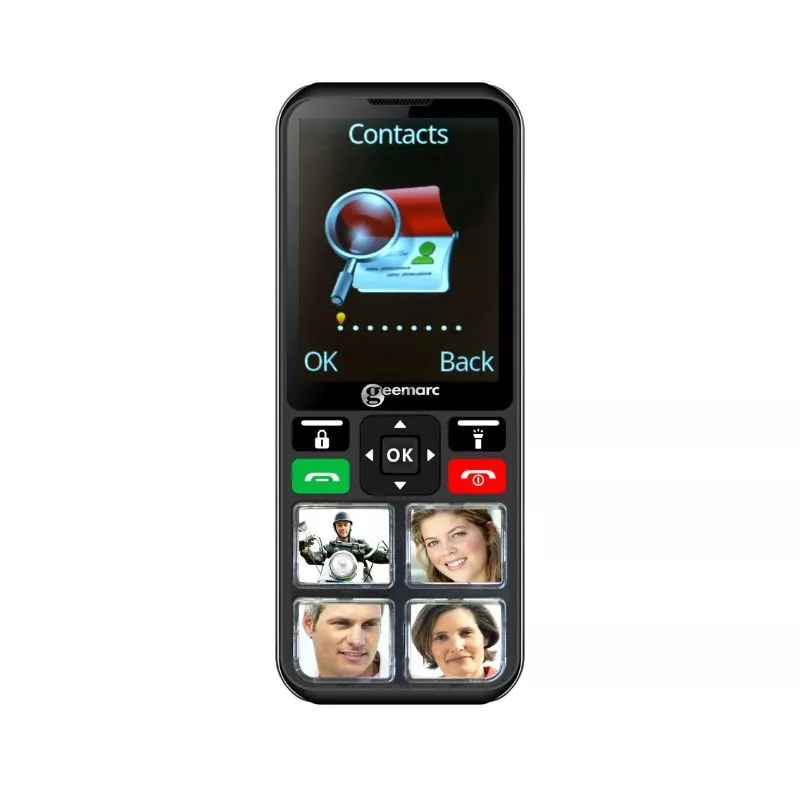 Geemarc CL8000 - Téléphone 4G pour malvoyant