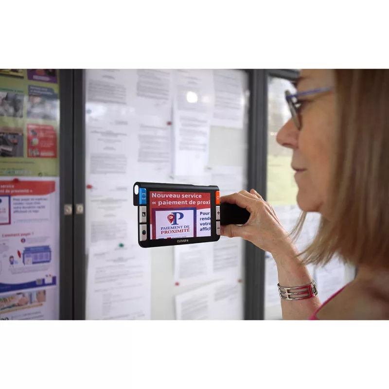 Loupe électronique Clover 6 Sightcare – 35x HD tactile | Mieux Voir