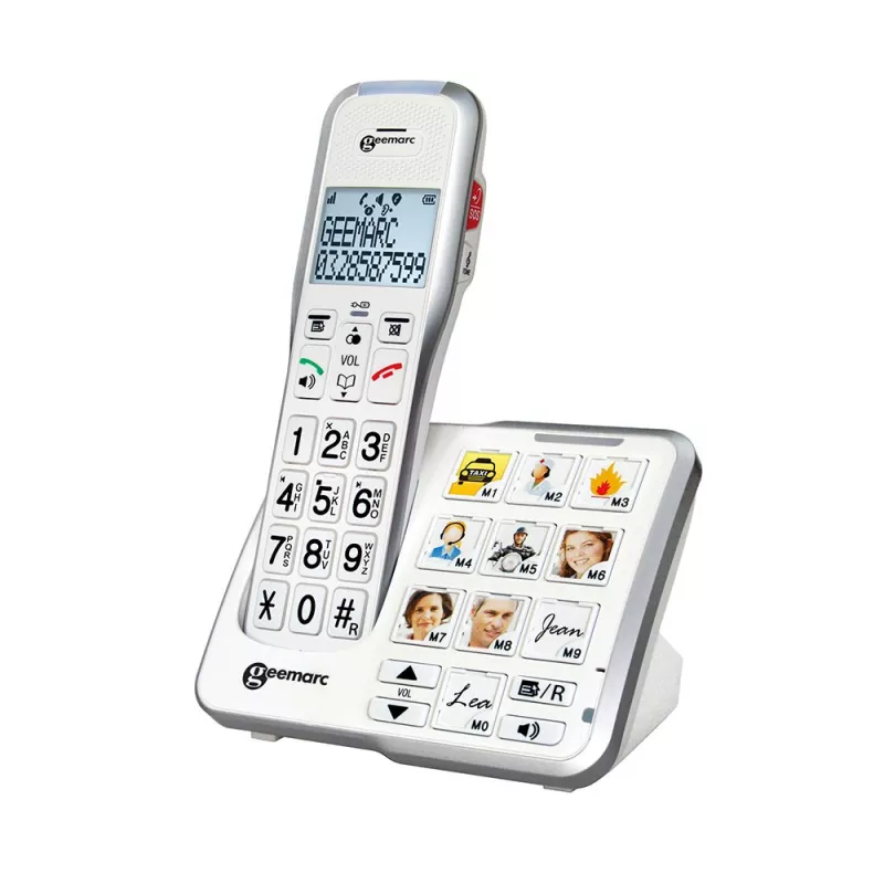 Téléphone grosses touches Geemarc 595 Photo Duo - Mieux voir