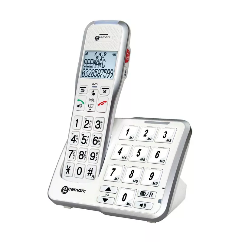 Téléphone grosses touches Geemarc 595 Photo Duo - Mieux voir
