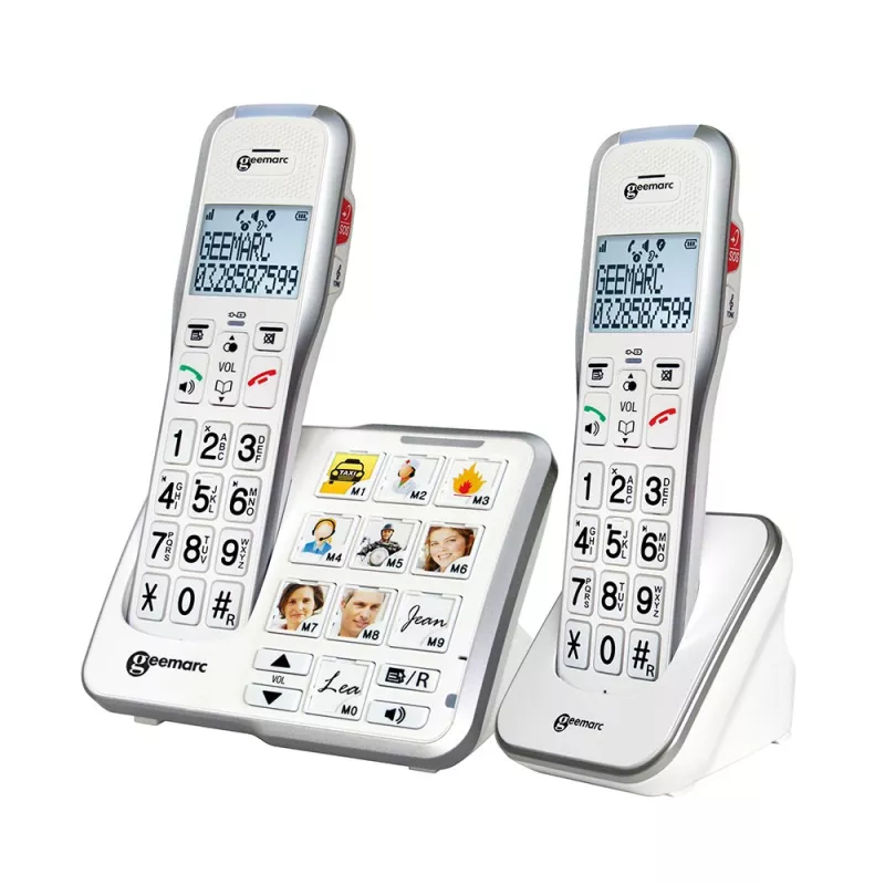 Téléphone grosses touches Geemarc 595 Photo Duo - Mieux voir