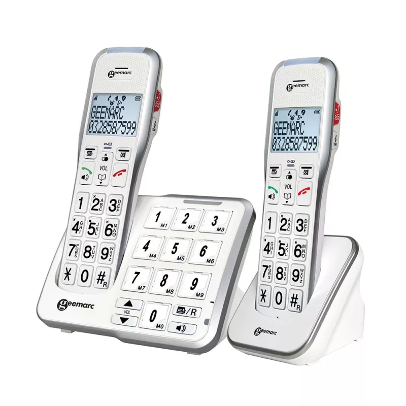Téléphone grosses touches Geemarc 595 Photo Duo - Mieux voir