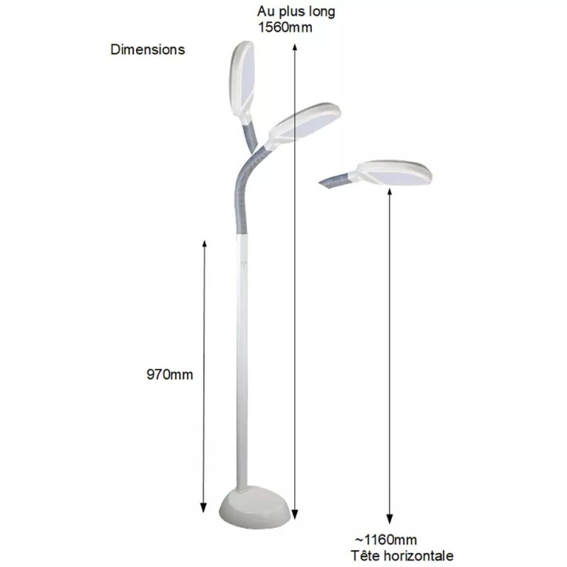 TechnicLED Plus - Lampe de salon Lesa