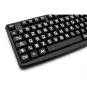Geemarc - Clavier PC noir à grosses touches