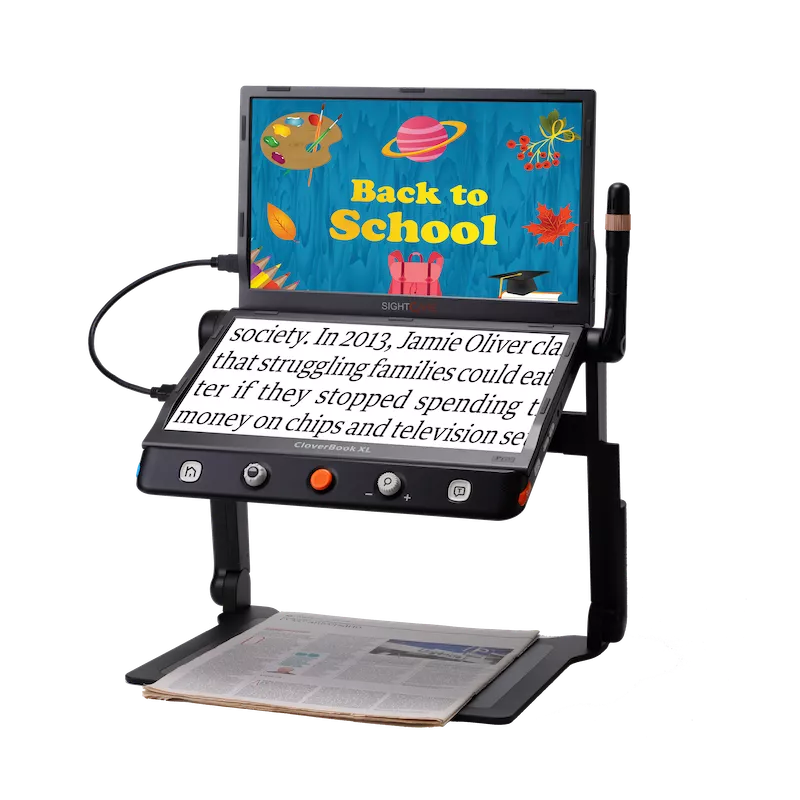 Téléagrandisseur Clover Book XL – 88x 4K DMLA | Mieux Voir