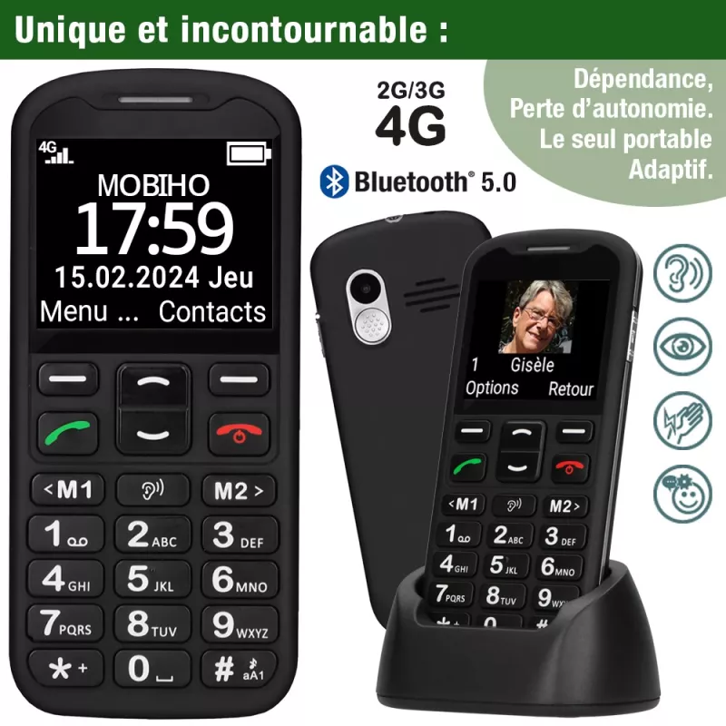 Téléphone Portable Classic Initial pour les Séniors