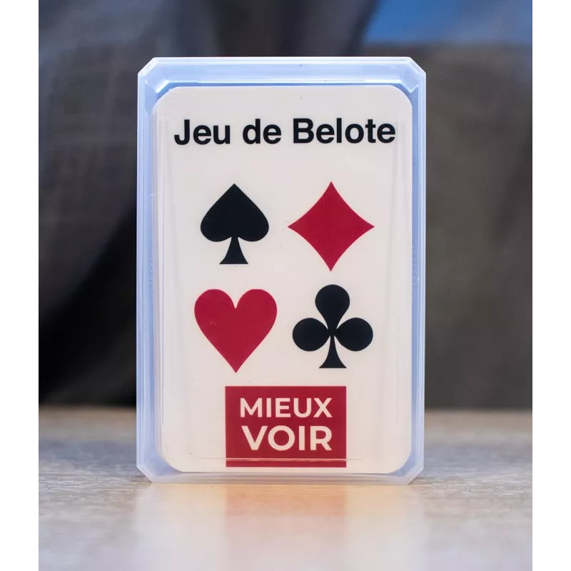 Jeux de cartes et belote en gros caractères - Mieux Voir