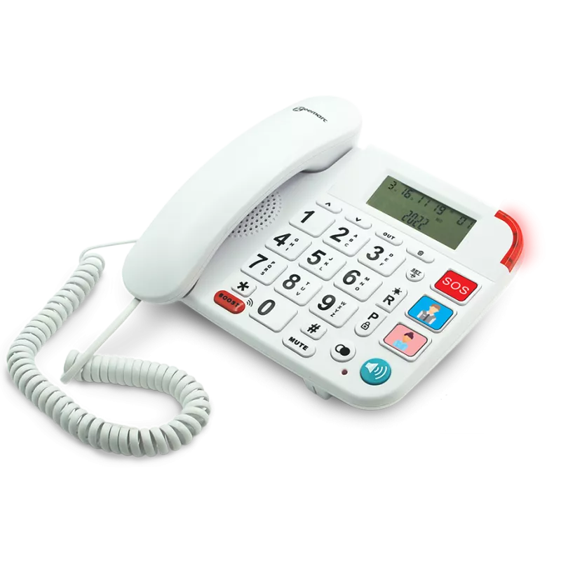Geemarc Dallas 20 - Téléphone filaire malvoyants
