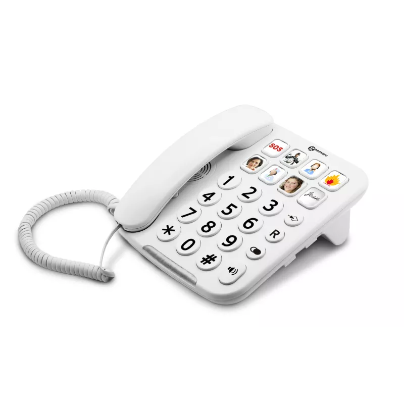 Geemarc Photophone 110 - Téléphone filaire malvoyants