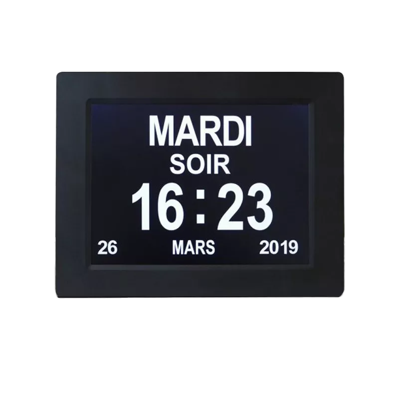 Horloge cadre calendrier pour malvoyant