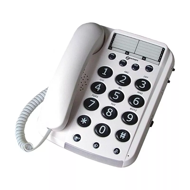 Geemarc Dallas 10 - Téléphone filaire malvoyants