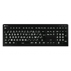 Logickeyboard Astra - Clavier à grosses touches rétro-éclairé PC