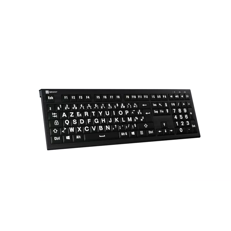 Logickeyboard Astra - Clavier à grosses touches rétro-éclairé PC