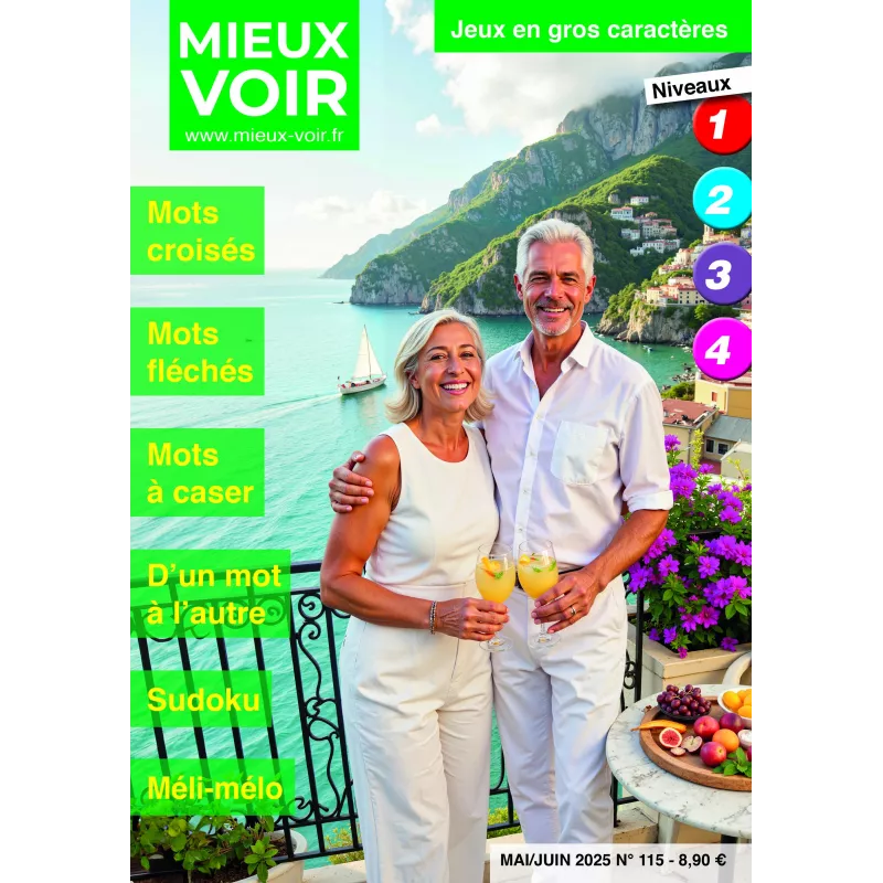 Mots fléchés et mots croisés en gros caractères - Mieux voir