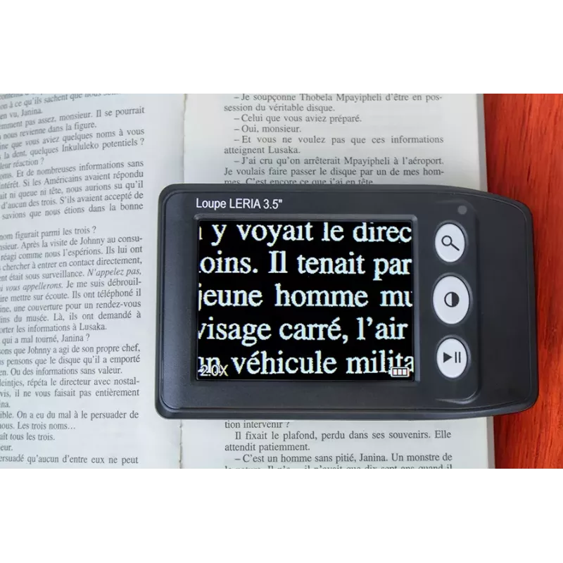 Loupe électronique MV3 – 25x basse vision | Mieux Voir