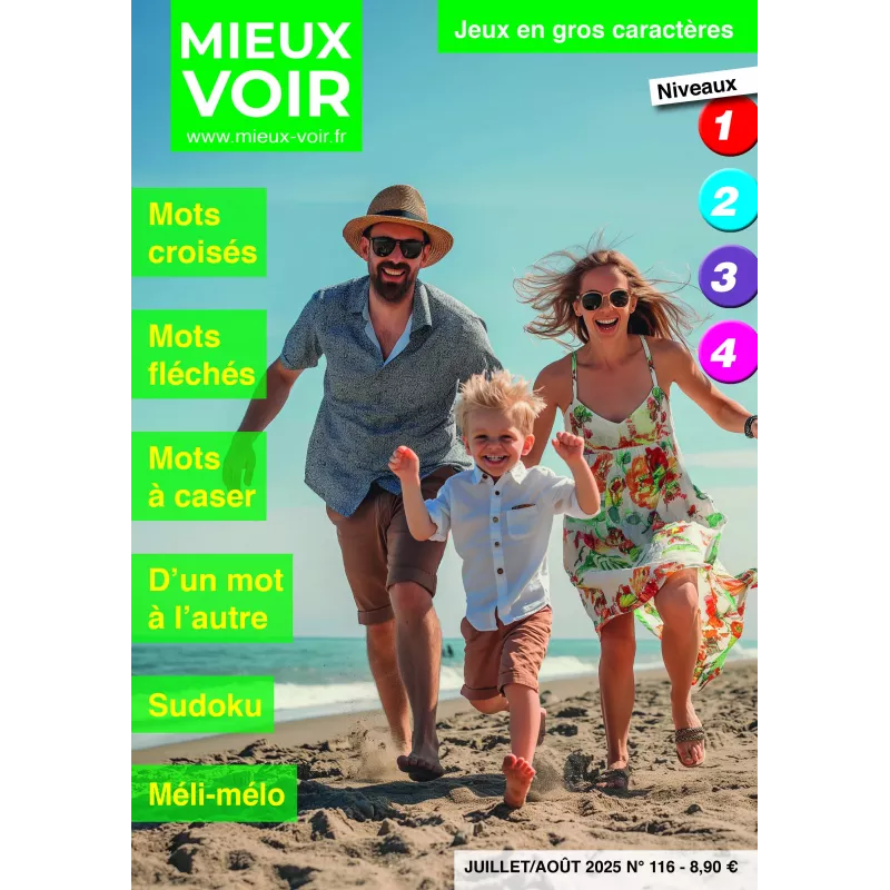 Magazine de jeux en gros caractères - Mieux Voir