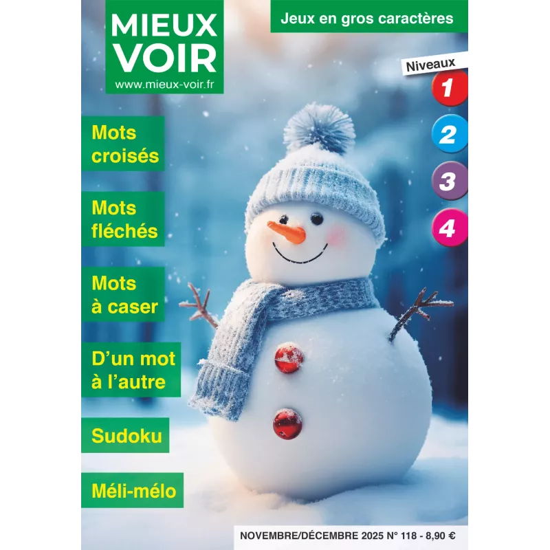 Magazine de jeux en gros caractères - Mieux Voir