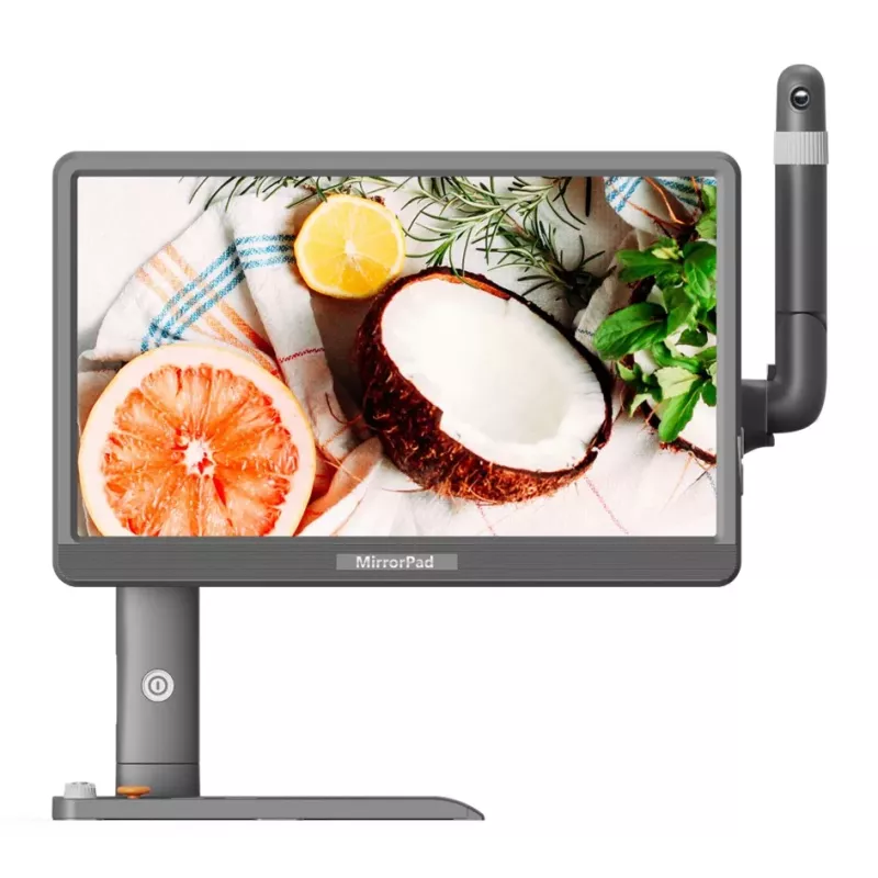 MirrorPad - Téléagrandisseur Tactile avec Contrôle Smartphone, grossissement 85x et OCR