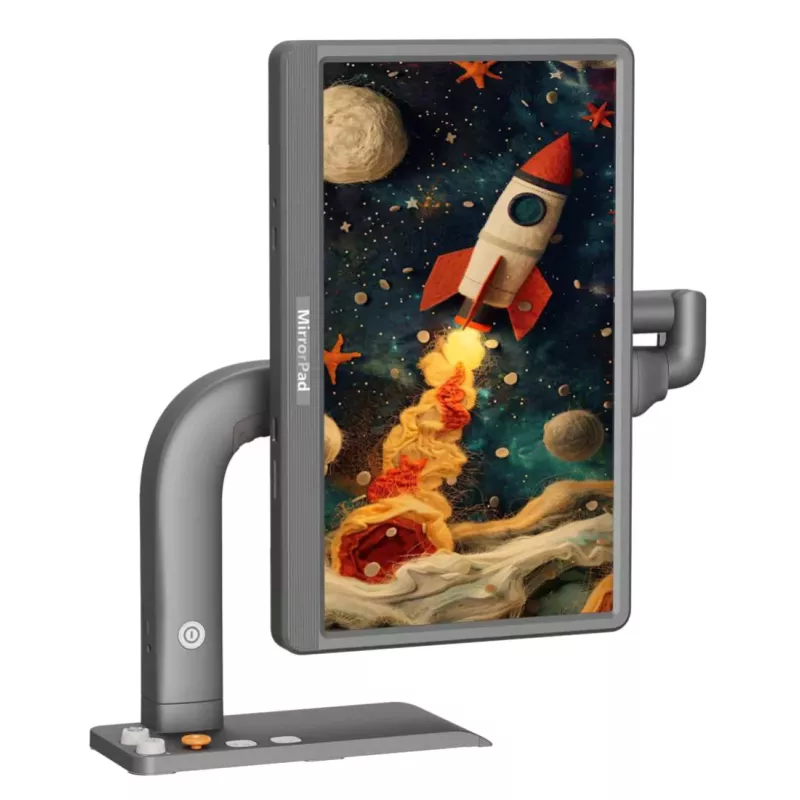 MirrorPad - Téléagrandisseur Tactile avec Contrôle Smartphone, grossissement 85x et OCR