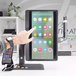 MirrorPad - Téléagrandisseur Tactile avec Contrôle Smartphone, grossissement 85x et OCR