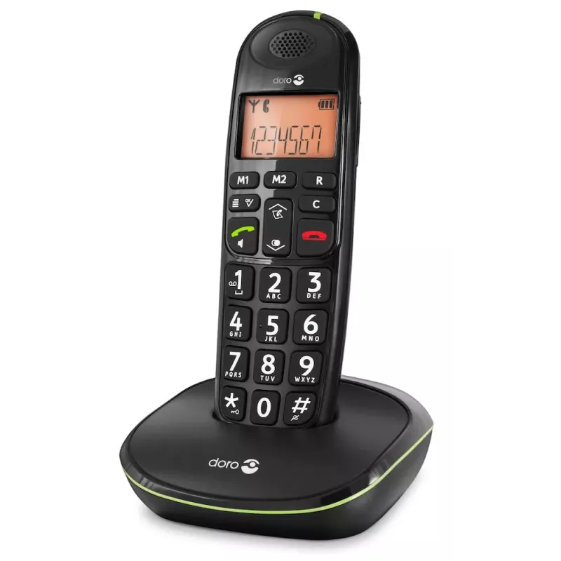 Doro PhoneEasy 100w – Téléphone sans fil senior amplifié 30 dB