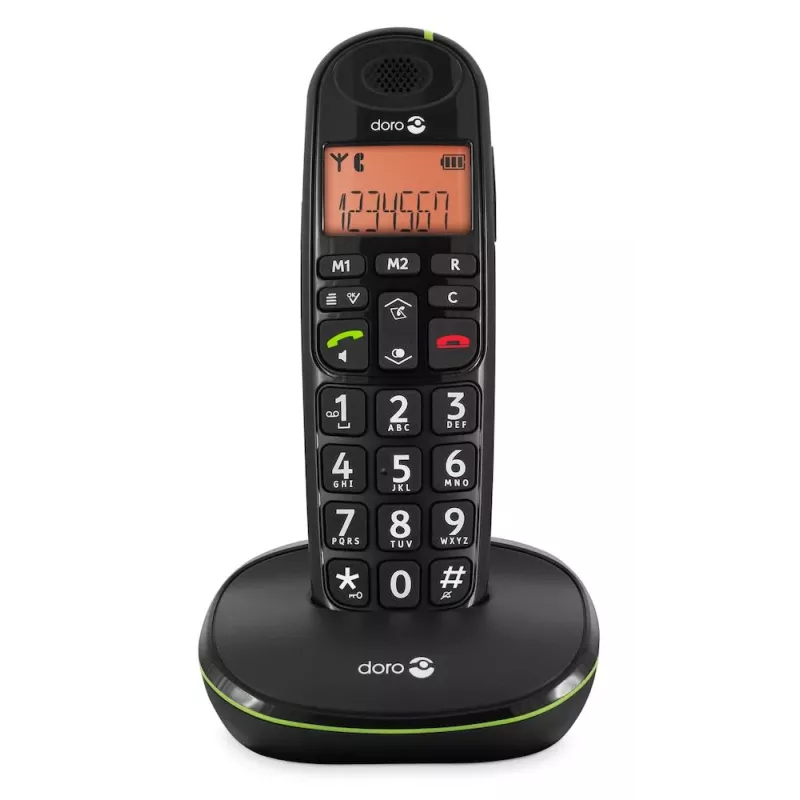 Doro PhoneEasy 100w – Téléphone sans fil senior amplifié 30 dB