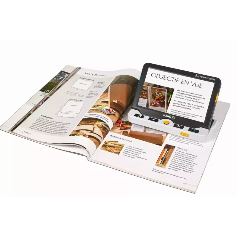 MANO XL – Loupe électronique 7’’ pour malvoyants DMLA et glaucome