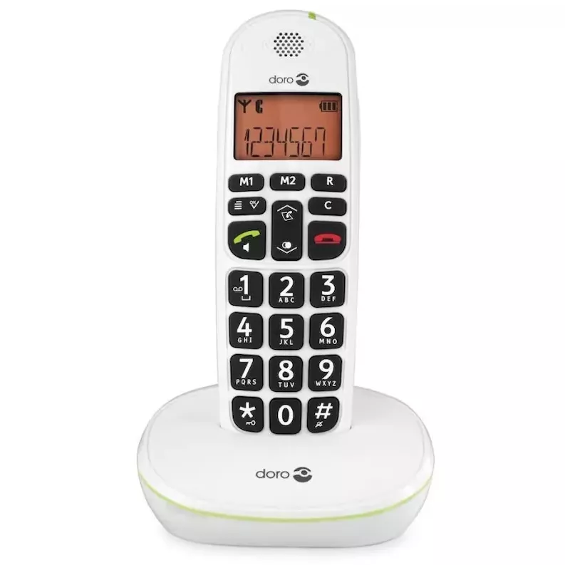 Doro PhoneEasy 100w – Téléphone sans fil senior amplifié 30 dB