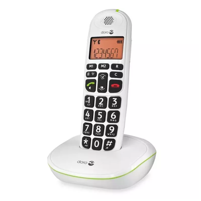 Doro PhoneEasy 100w – Téléphone sans fil senior amplifié 30 dB