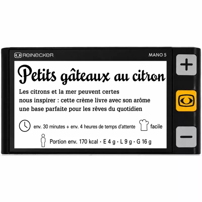 MANO 5 – Loupe électronique 5’’ basse vision DMLA