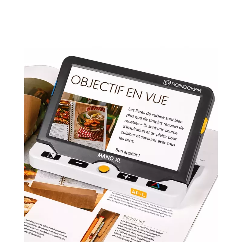 MANO XL – Loupe électronique 7’’ pour malvoyants DMLA et glaucome