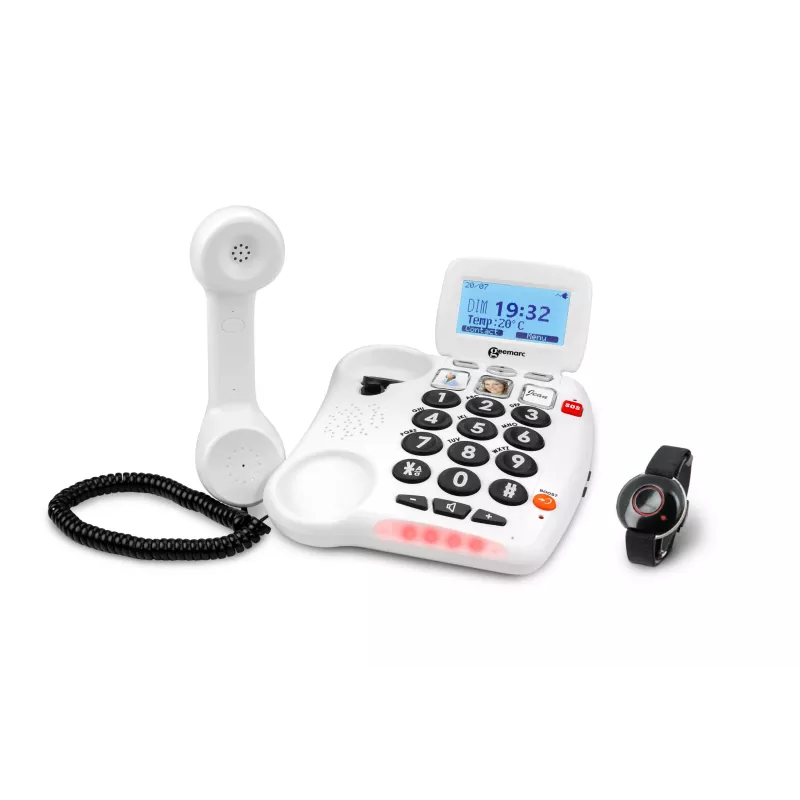 Téléphone senior SOS Geemarc SERENITIES 100 amplifié 40 dB