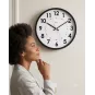 Horloge silencieuse Abylis - Noir
