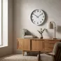 Horloge silencieuse Abylis blanc