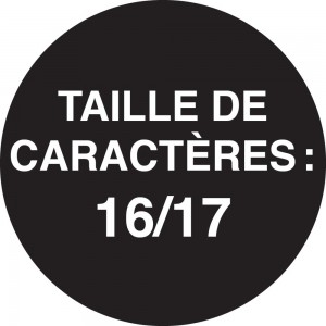 Taille de caractères: 16/17